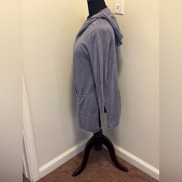 2 FOR $25 Core Life Blue Purple 100% Cotton Open Front Cardigan Sweater Size XS - Picture 3 of 8